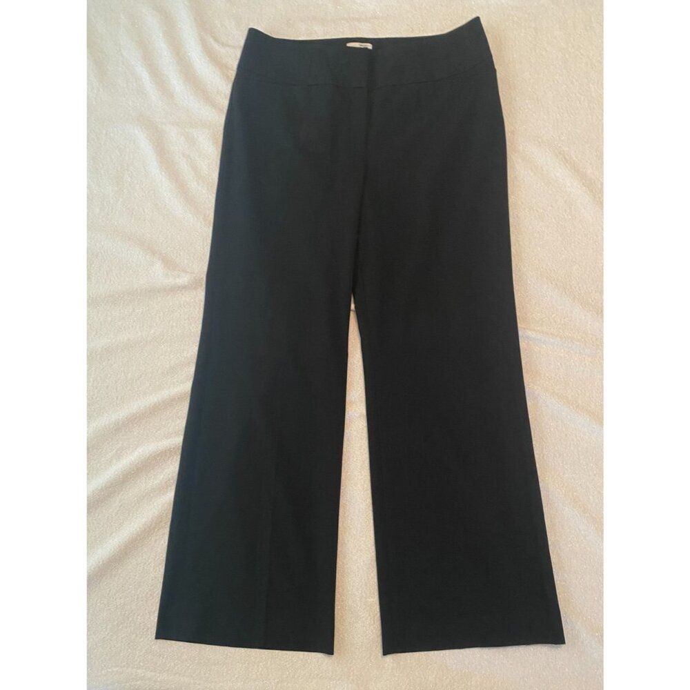 Halogen Women’s Black Dress Pants Wide Leg Trousers Size 12